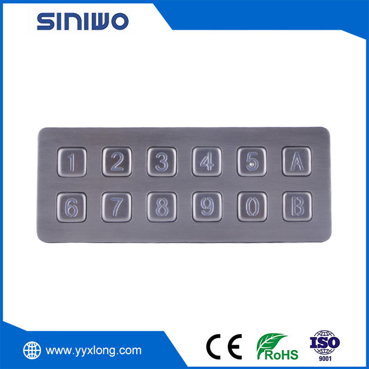 Robust industrielt metal tastatur